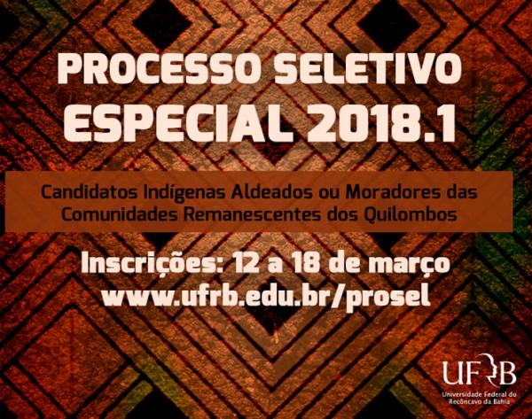 UFRB divulga seleção especial para candidatos indígenas ou moradores dos quilombos